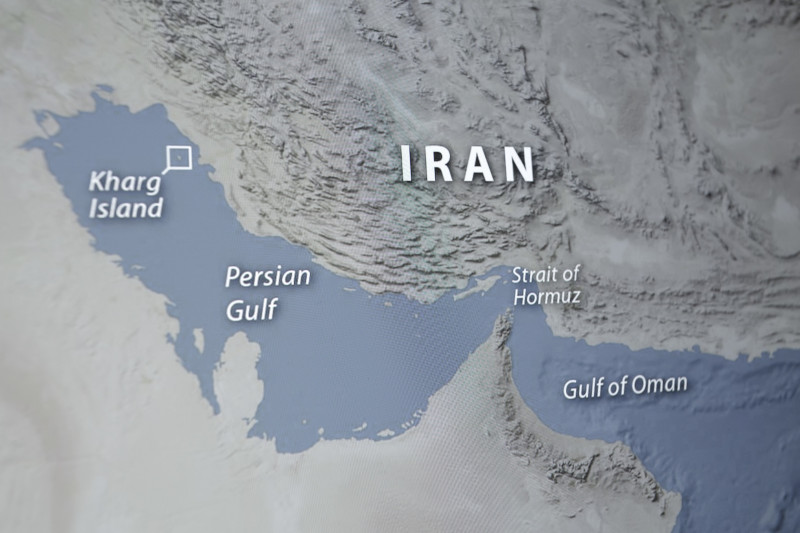 Iran, Kharg Island Map