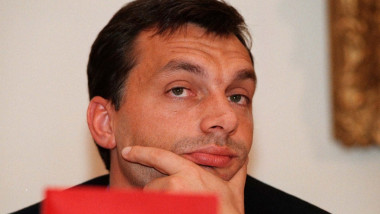 Viktor Orban în timpul primului său mandat de premier, în 1998.