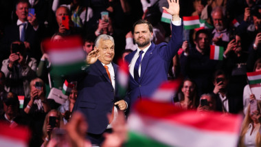 JD Vance Attends Viktor Orban's Rally In Budapest