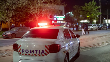 Police Car at Night Scene