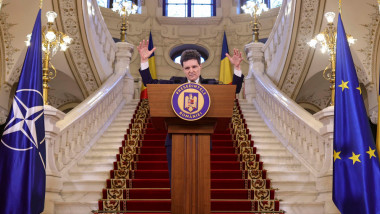 nicusor dan face declaratii la palatul cotroceni