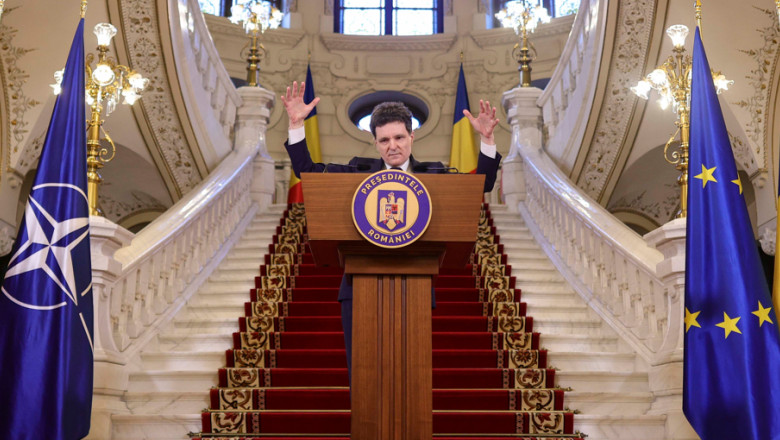 nicusor dan face declaratii la palatul cotroceni