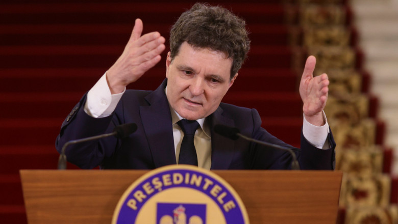 nicusor dan face declaratii la palatul cotroceni