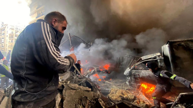 LEBANON BEIRUT AIRSTRIKE FIRE