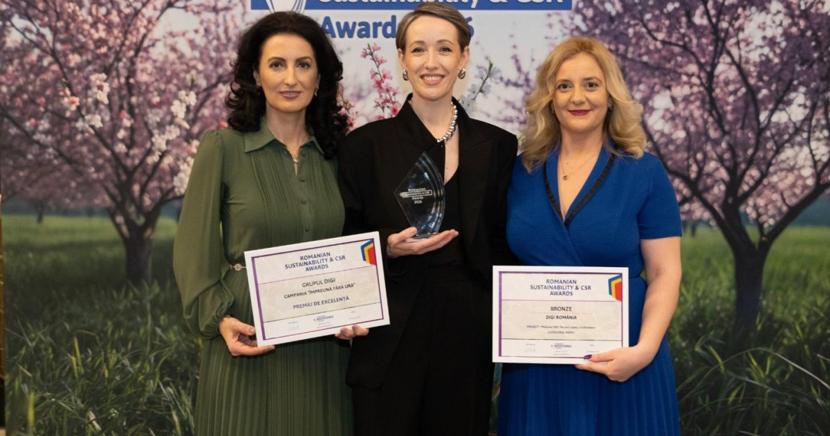 Digi24 primește două premii la Gala Companiilor Sustenabile