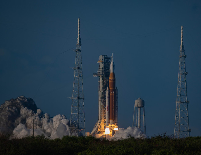 NASA launched their mega moon SLS rocket with crew at 6:35 PM EDT from LC-39B for their ten day mission around the moon from Kennedy Space Center April 1st 2026