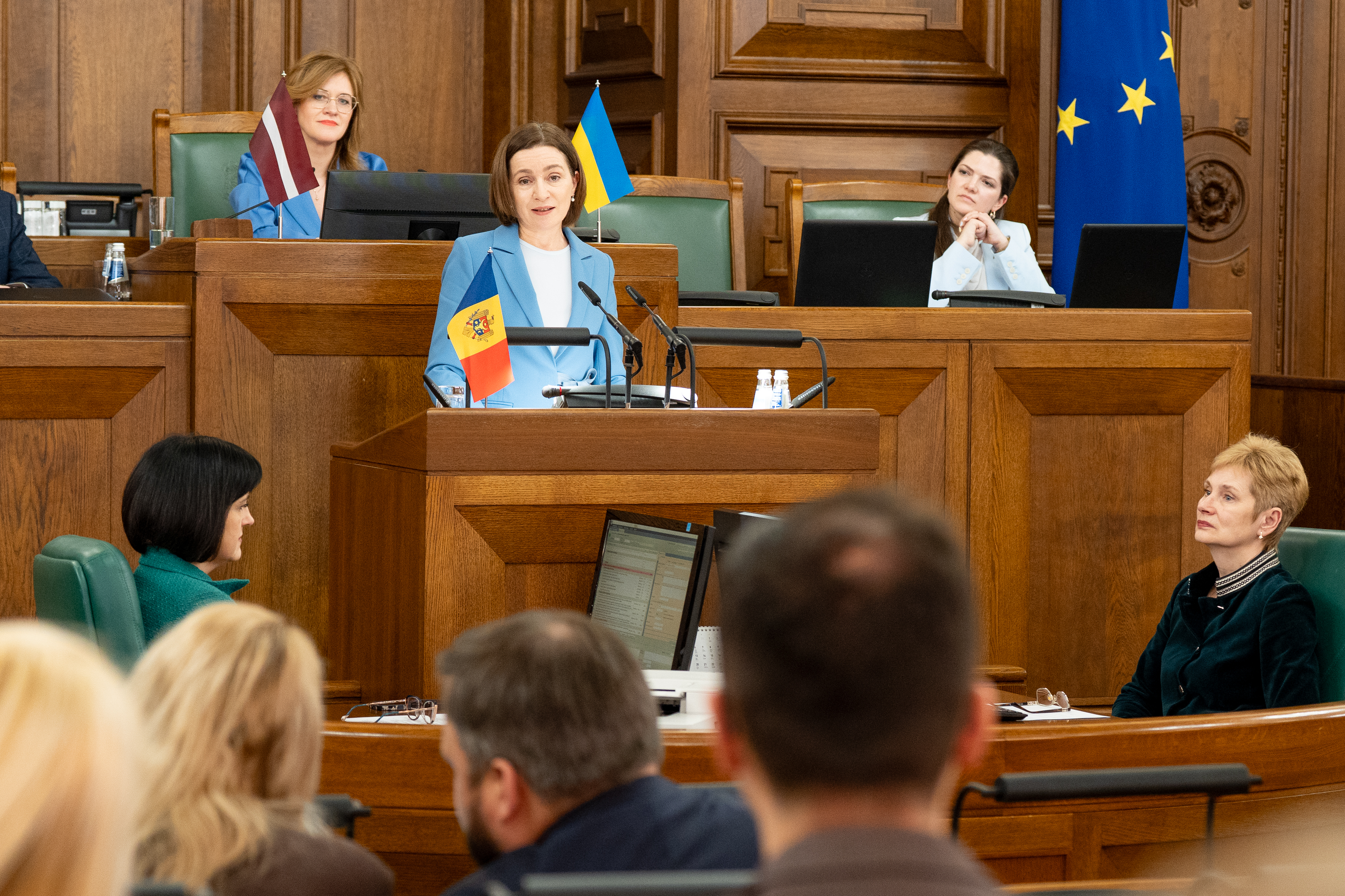 Maia Sandu, în Letonia: Pactul Ribbentrop–Molotov a trasat linii prin vieţi. Ceea ce e azi Republica Moldova a fost rupt din România