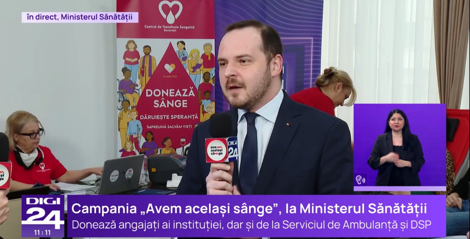 „Avem același sânge”. Rogobete: "Sper ca până la mijlocul acestui an să avem un draft pentru reorganizarea sistemului de transfuzie"