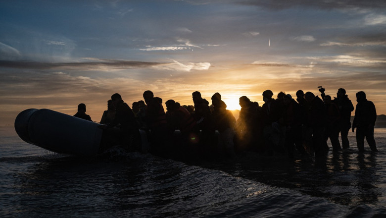 Barcă de migranți.