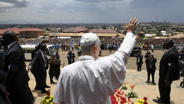Pope Leo XIV Apostolic Visit To Cameroon, Bamenda - 16 Apr 2026