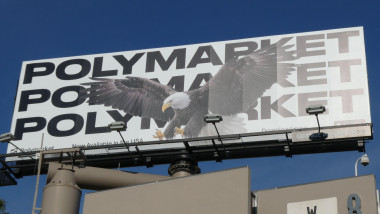 Los Angeles, California, USA 5th November 2025 Polymarket Billboard on Sunset Blvd on November 5, 2025 in Los Angeles, California, USA. Photo by Barry King/Alamy Stock Photo
