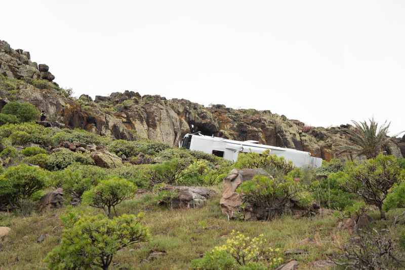 Fatal bus accident in La Gomera