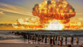 Nuclear bomb test in ocean