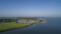 Aerial view of the fortified city of Willemstad, Moerdijk in Netherlands