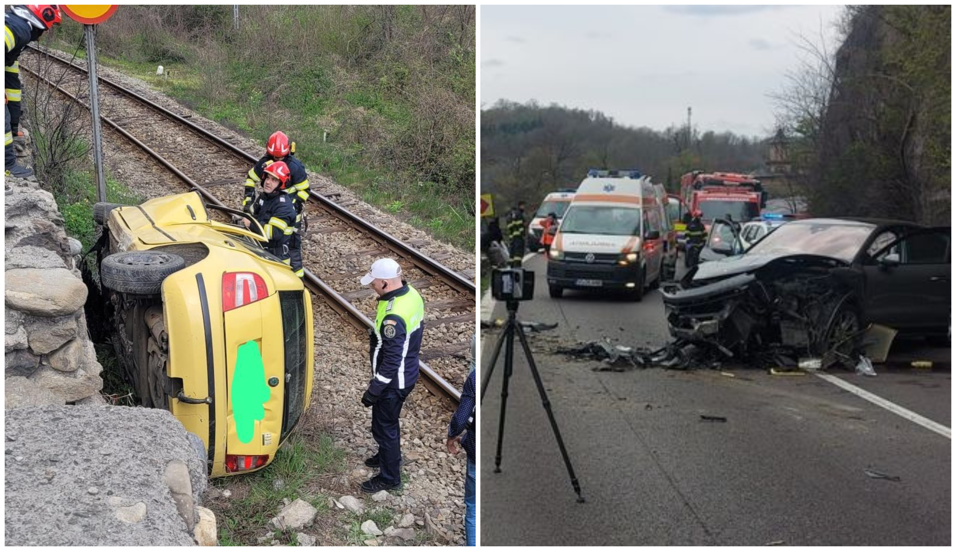 Accident grav pe Valea Oltului între două mașini. O femeie însărcinată a murit la spital câteva ore mai târziu