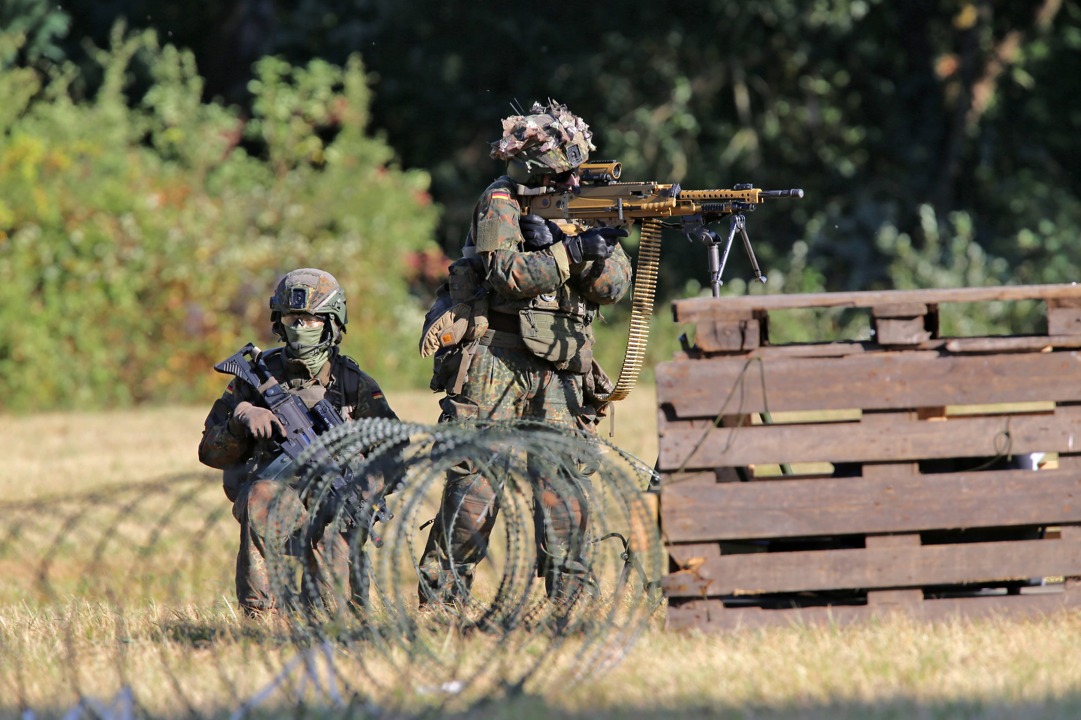 Veteranii de război ucraineni au început antrenamentul trupelor germane pentru un viitor război