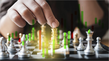 ilustrație cu un meci de șah