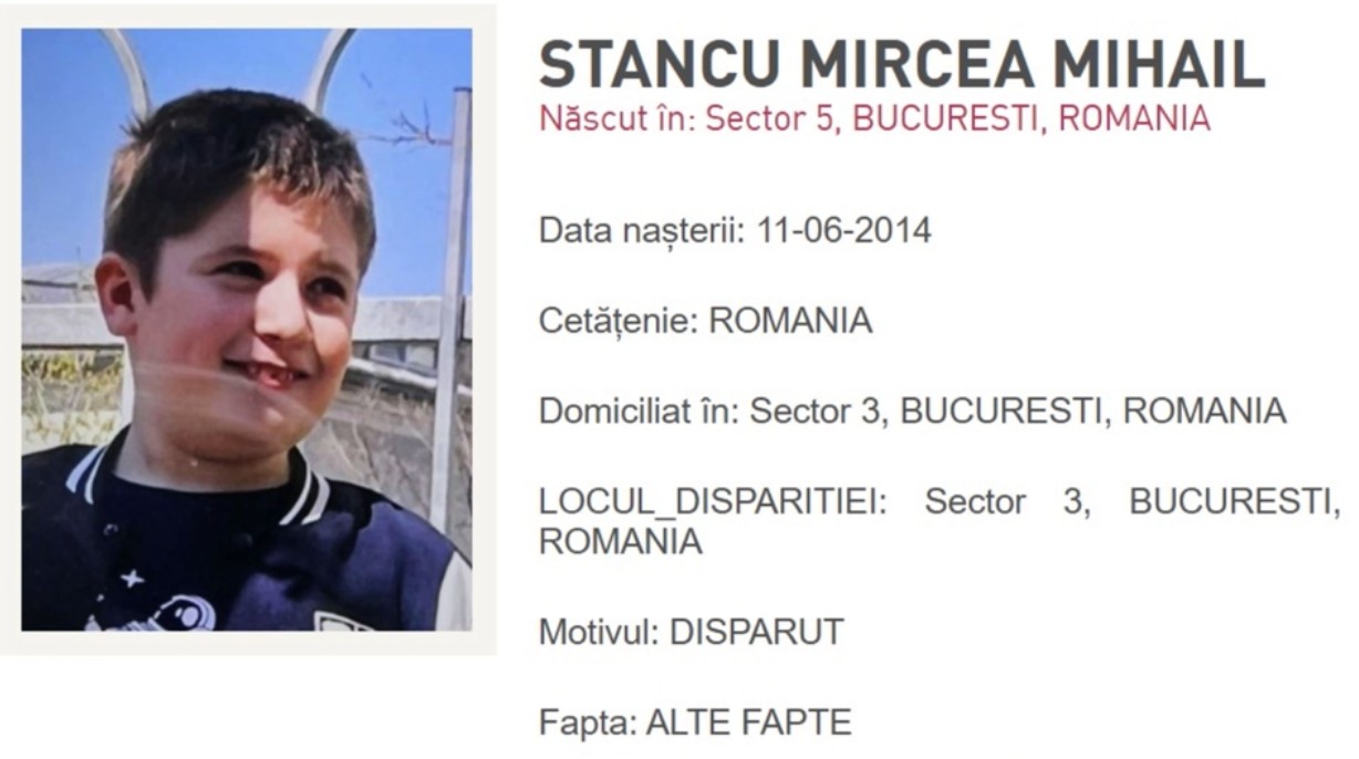 Alertă de copil dispărut în București: Un băiat de 11 a plecat de lângă bunica sa pe stradă și nu s-a mai întors