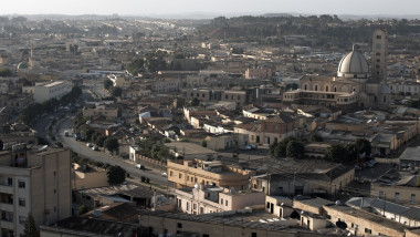 Overlooking the capital city of Asmara, Eritrea, Africa