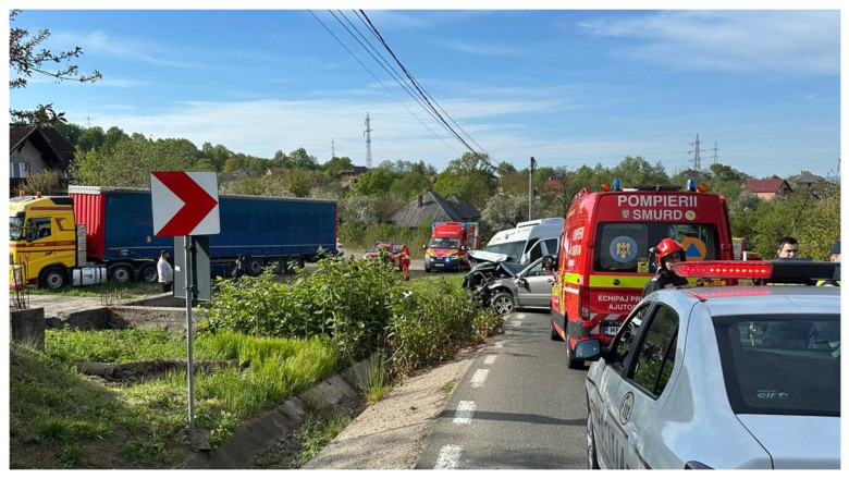 accident microbuz masina maramures
