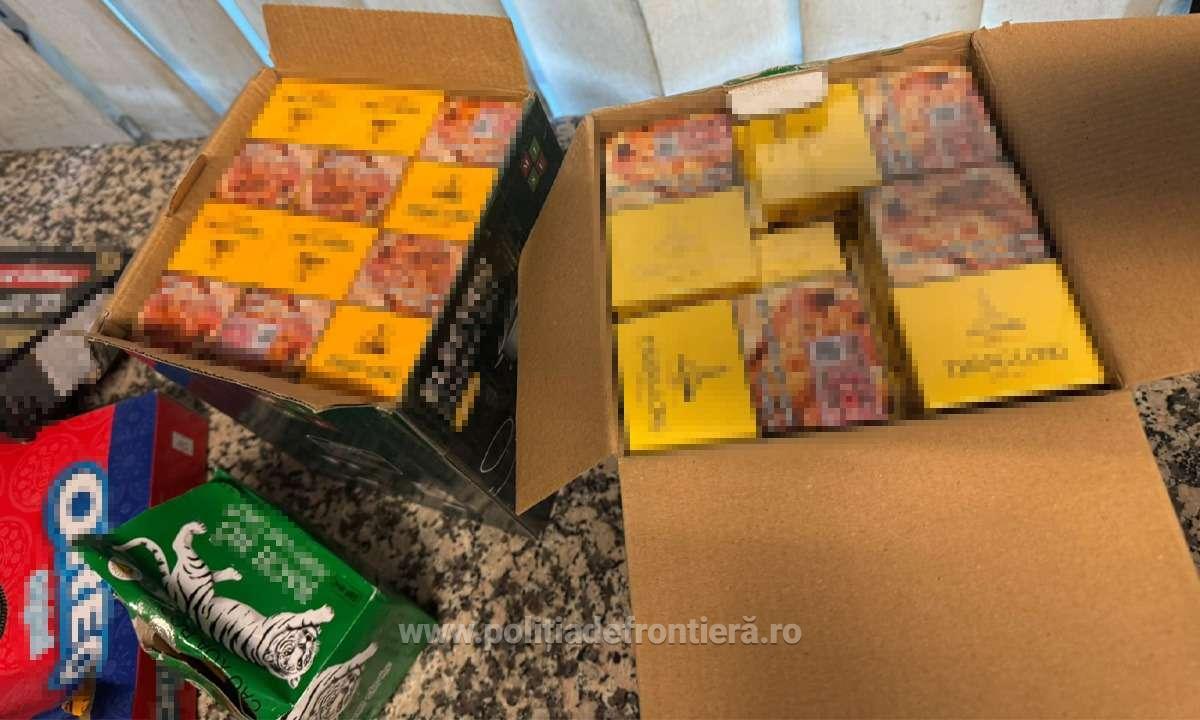 Aproape 700 de pachete de țigări au fost descoperite pe Aeroportul Otopeni. Cum a încercat pasagerul să păcălească controalele