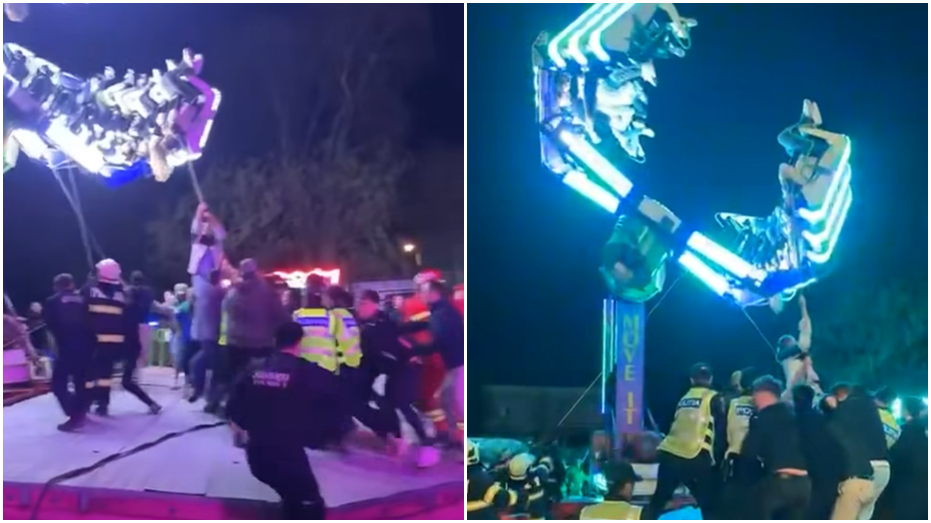 Carusel defect la un eveniment din Caransebeș: 17 copii au rămas blocați, șase au ajuns la spital