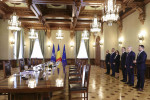 PNL participa la consultările cu partidele parlamentare organizate de presedintele Romaniei la Palatul Cotroceni, 22 aprilie 2026. ilie bolojan dan motreanu ciprian ciucu catalin predoiu nicoleta pauliuc vestea