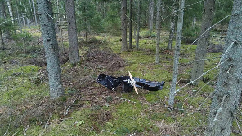 Ukrainian drone in Finland