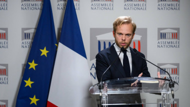 FRANCE-POLITICS/ Press conference by UDR MP Charles Alloncle in Paris on 5 May 2026