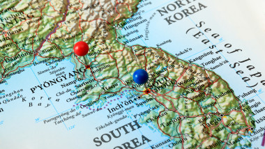 Pyongyang and Seoul Map, Korea