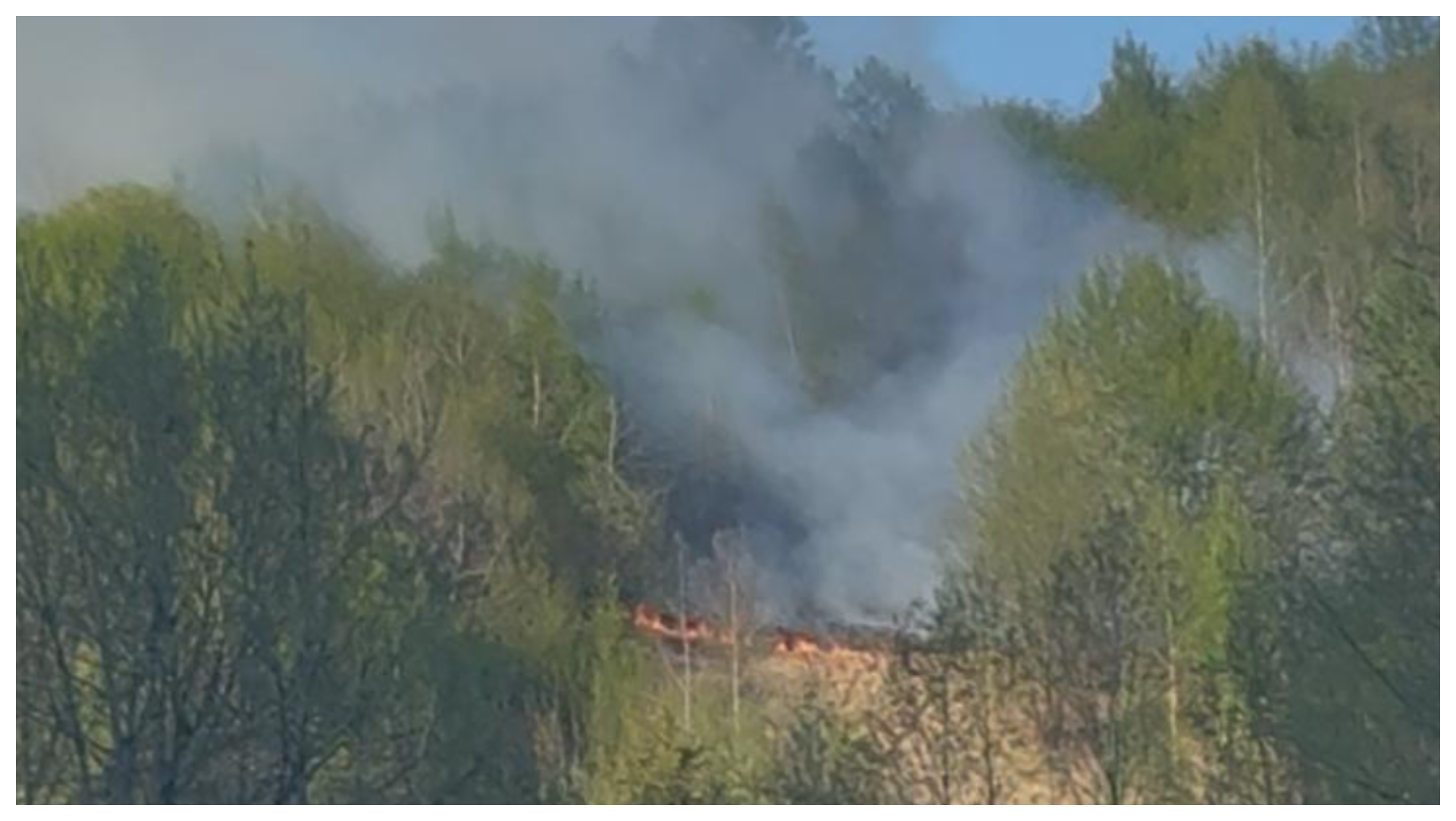 Incendiu de vegetație în Bistrița-Năsăud: focul a cuprins o zonă de pășune împădurită pe Valea Anieșului