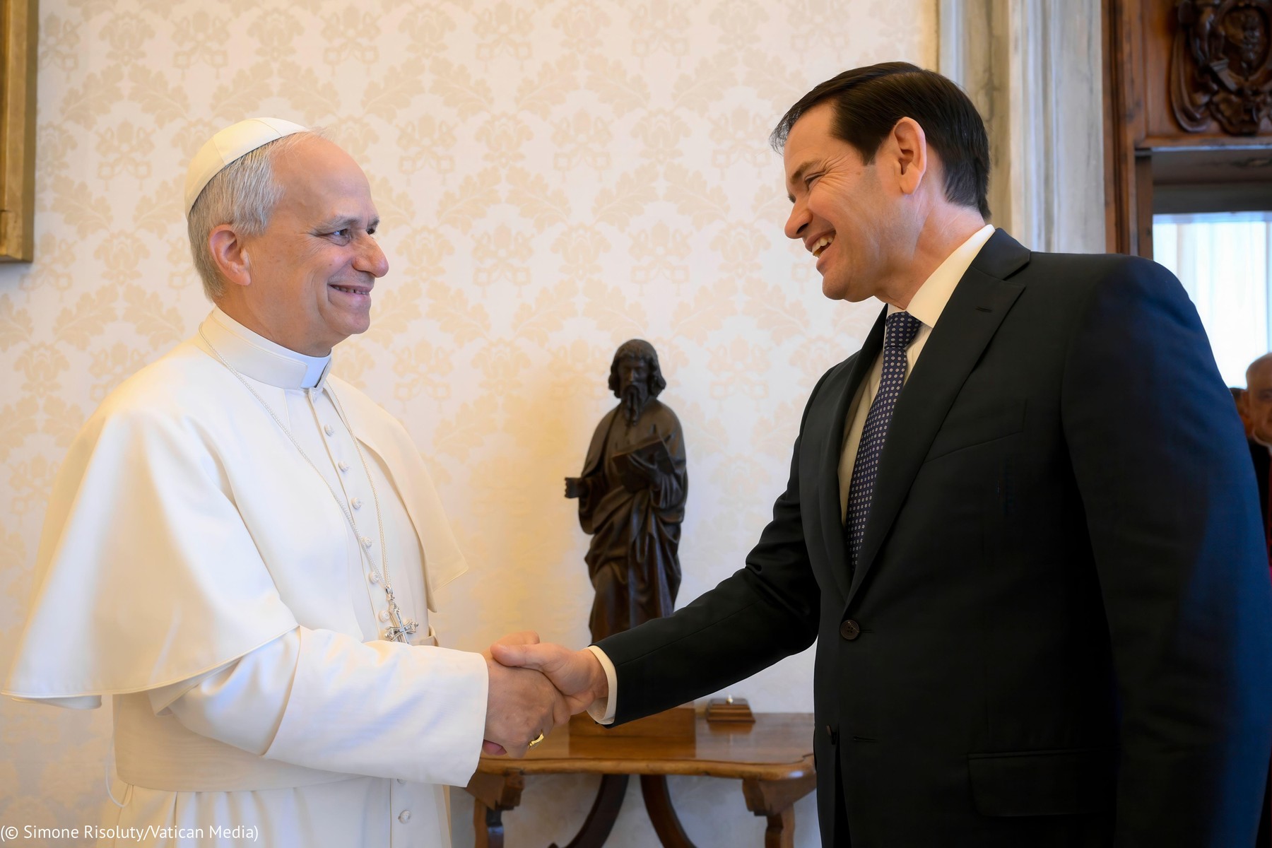 Papa Leon, față în față cu Marco Rubio, după atacurile repetate ale lui Trump asupra suveranului pontif