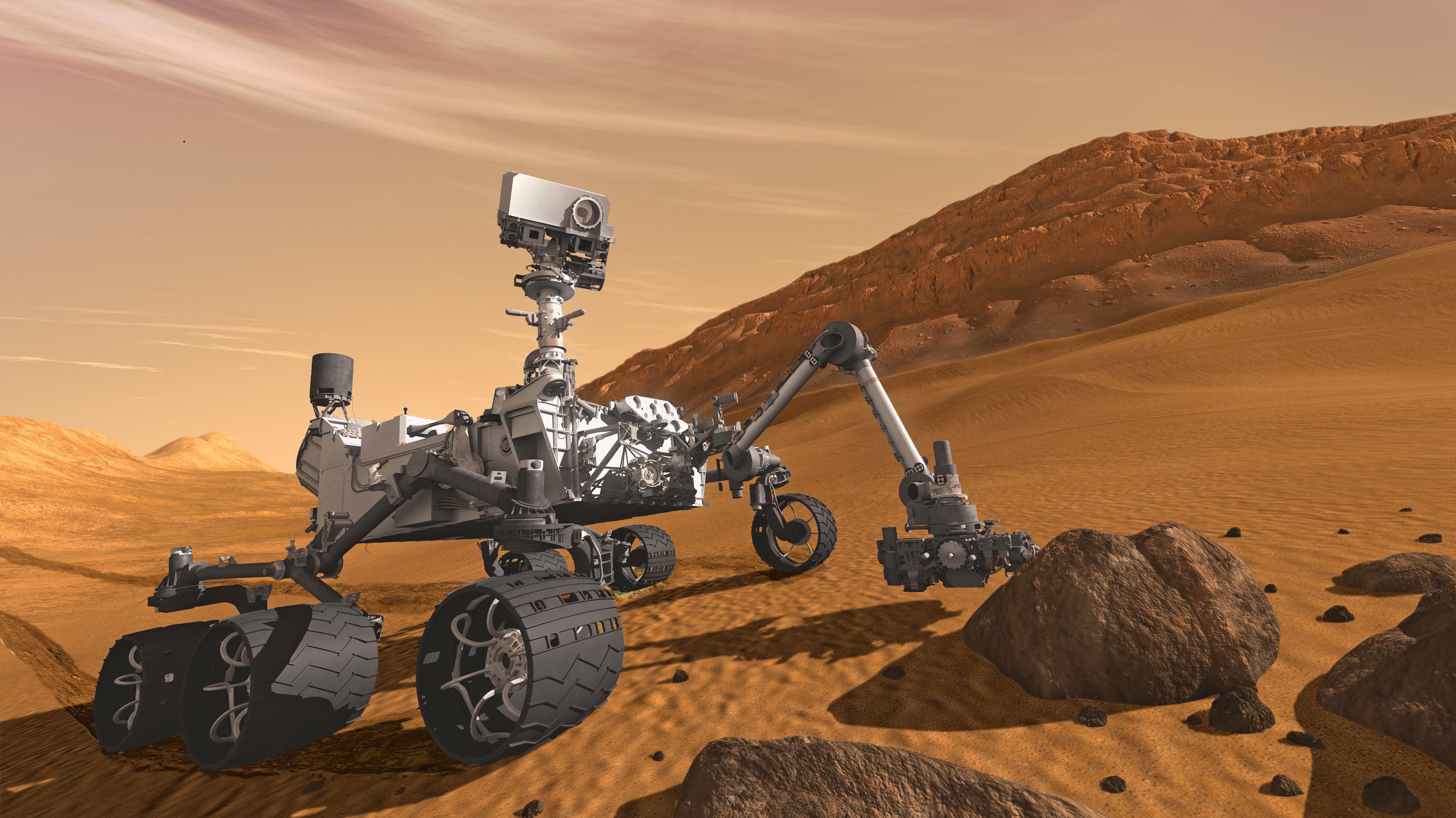 Marte: Roverul Curiosity, blocat timp de aproape o săptămână de un bolovan de 13 kilograme. Ce au făcut inginerii