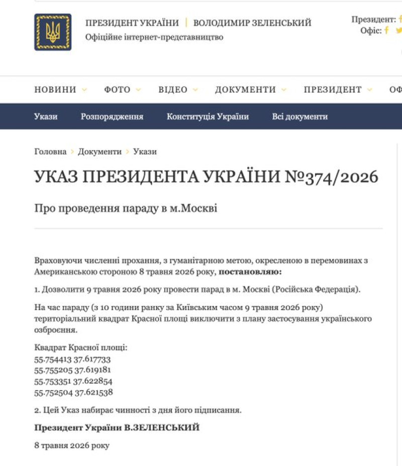 Decret Zelenski