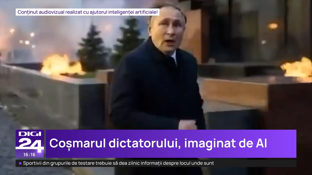 Piața Roșie atacată de drone. Vladimir Putin se refugiază la mormântul lui Lenin. Cum arată Ziua Victoriei imaginată de IA