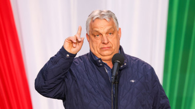 Hungarian PM Orban Holds Election Rally