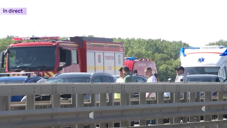 Carambol pe A3: șapte mașini implicate, o persoană rănită, traficul deviat pe DN1 — image 3