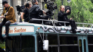 U2 takes over downtown Mexico City while filming new “Street of Dreams” video