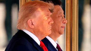 Președintele Chinei Xi Jinping și cel al SUA Donald Trump.