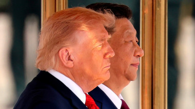Președintele Chinei Xi Jinping și cel al SUA Donald Trump.