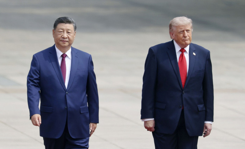 Președintele Chinei Xi Jinping și cel al SUA Donald Trump.