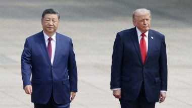 Președintele Chinei Xi Jinping și cel al SUA Donald Trump.