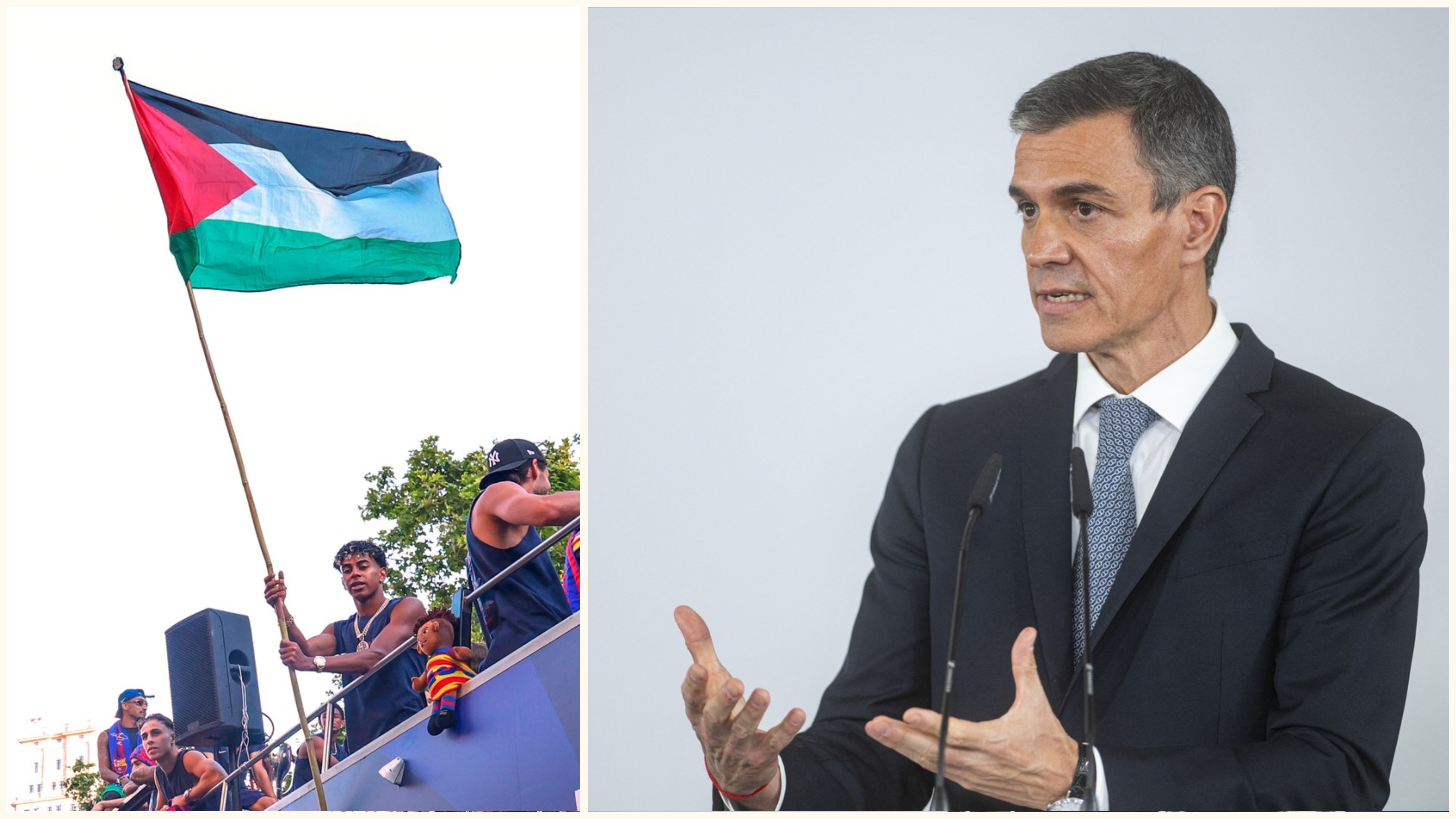 Pedro Sanchez sare în apărarea lui Lamine Yamal după reacția furioasă a Israelului la gestul fotbalistului cu steagul Palestinei