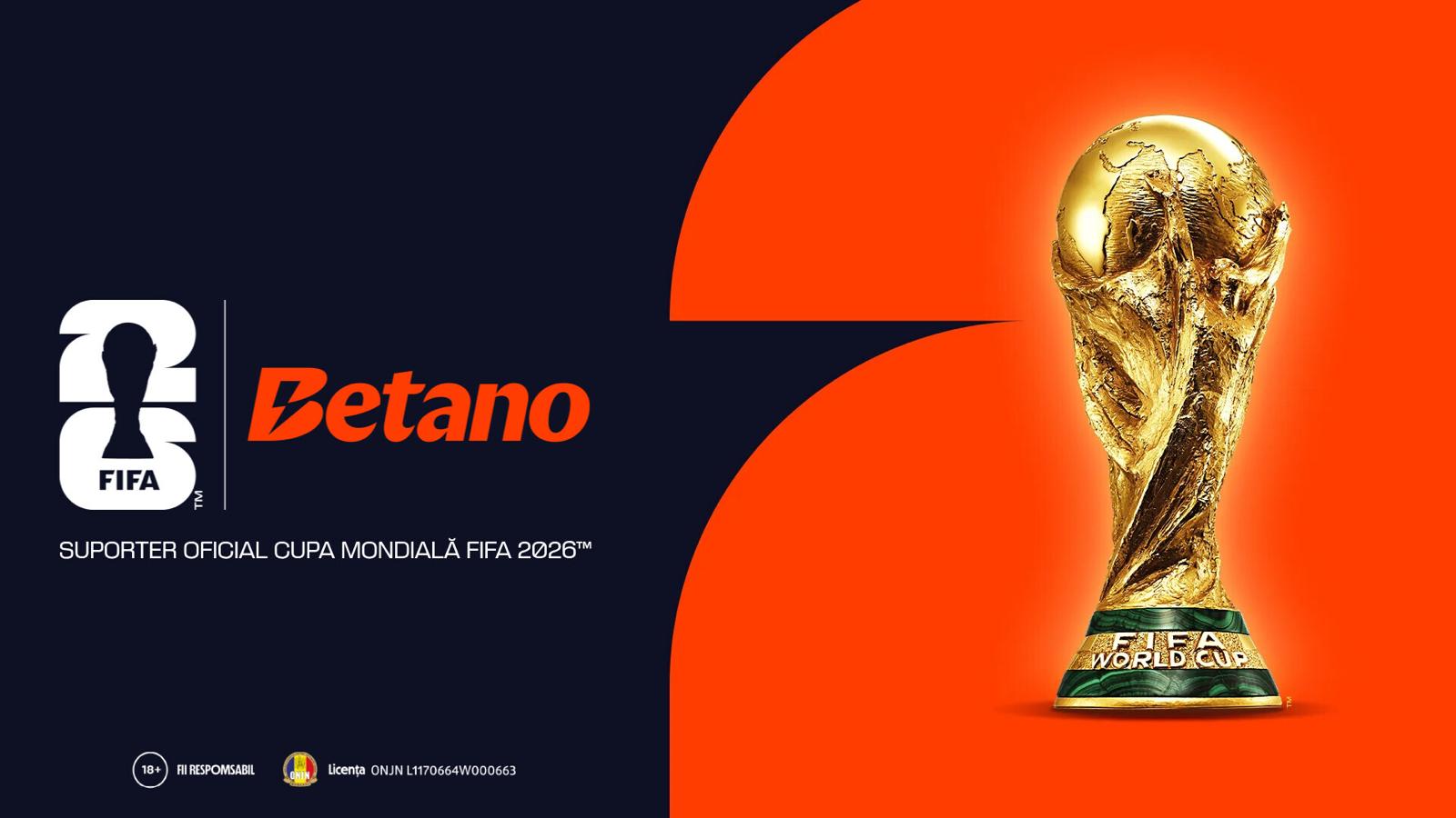 Betano, Suporter Oficial al Turneului FIFA World Cup 2026™ pentru Europa și America de Sud