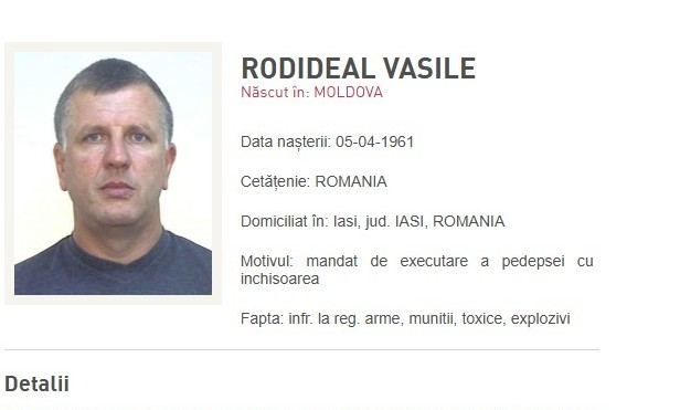 Rusia l-a predat României pe Vasile Rodideal, unul dintre cei mai căutați infractori, aflat pe lista Most Wanted