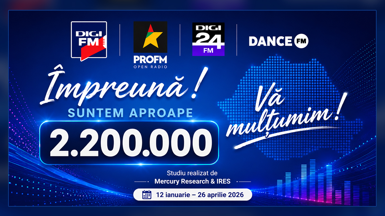 Radiourile Campus Media TV își confirmă direcția în Valul I de audiență 2026: aproape 2,2 milioane de ascultători zilnic