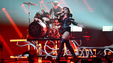 Alexandra Căpitănescu în finala Eurovision.