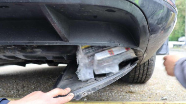 Bulgarul avea ascunse peste 1.000 de pachete de țigări FOTO Poliția de frontieră