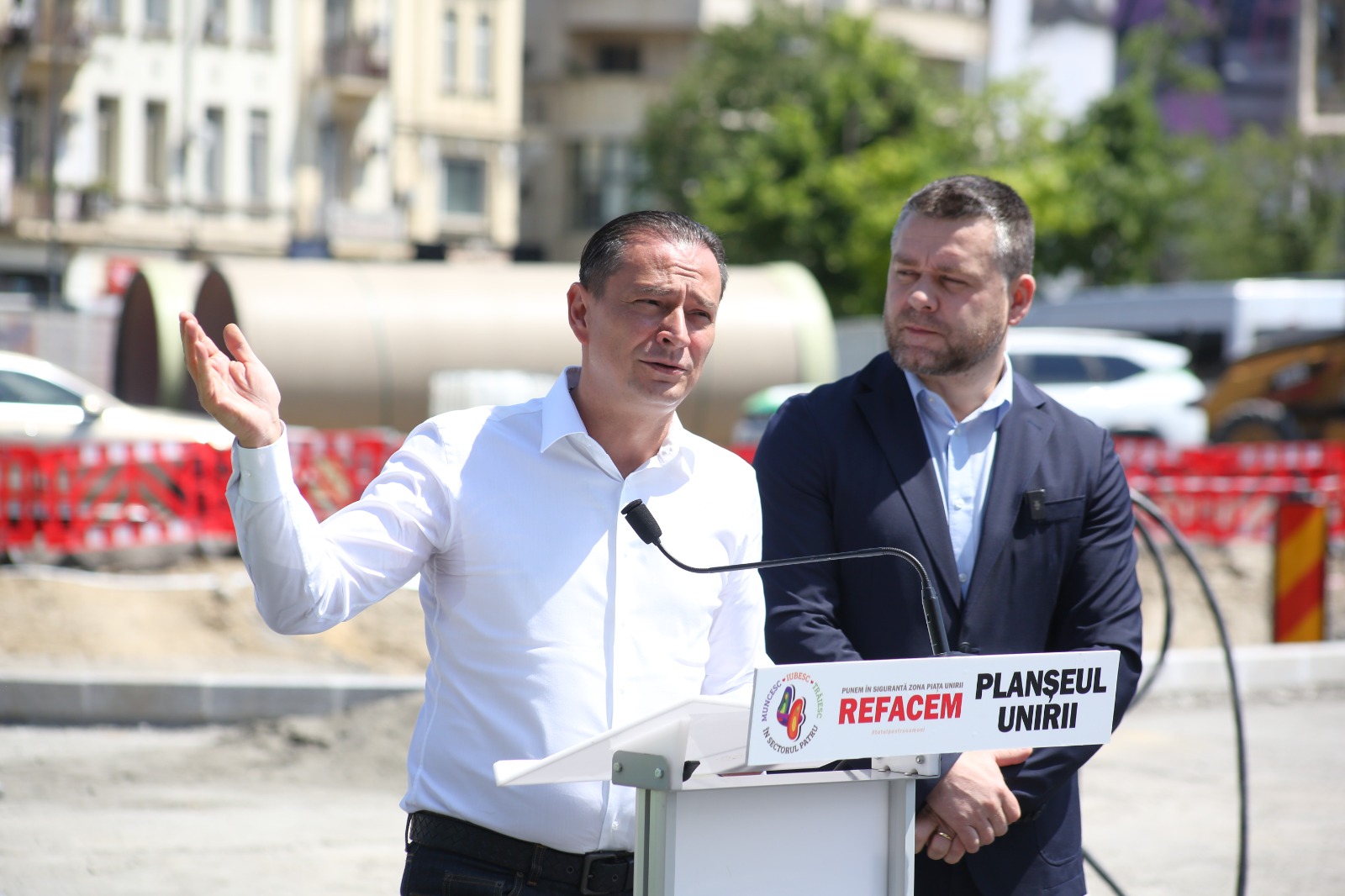 Băluţă anunţă finalizarea primei etape la Planşeul Unirii: Zona Hanului lui Manuc intră în teste. Ciucu: lucrările sunt în grafic