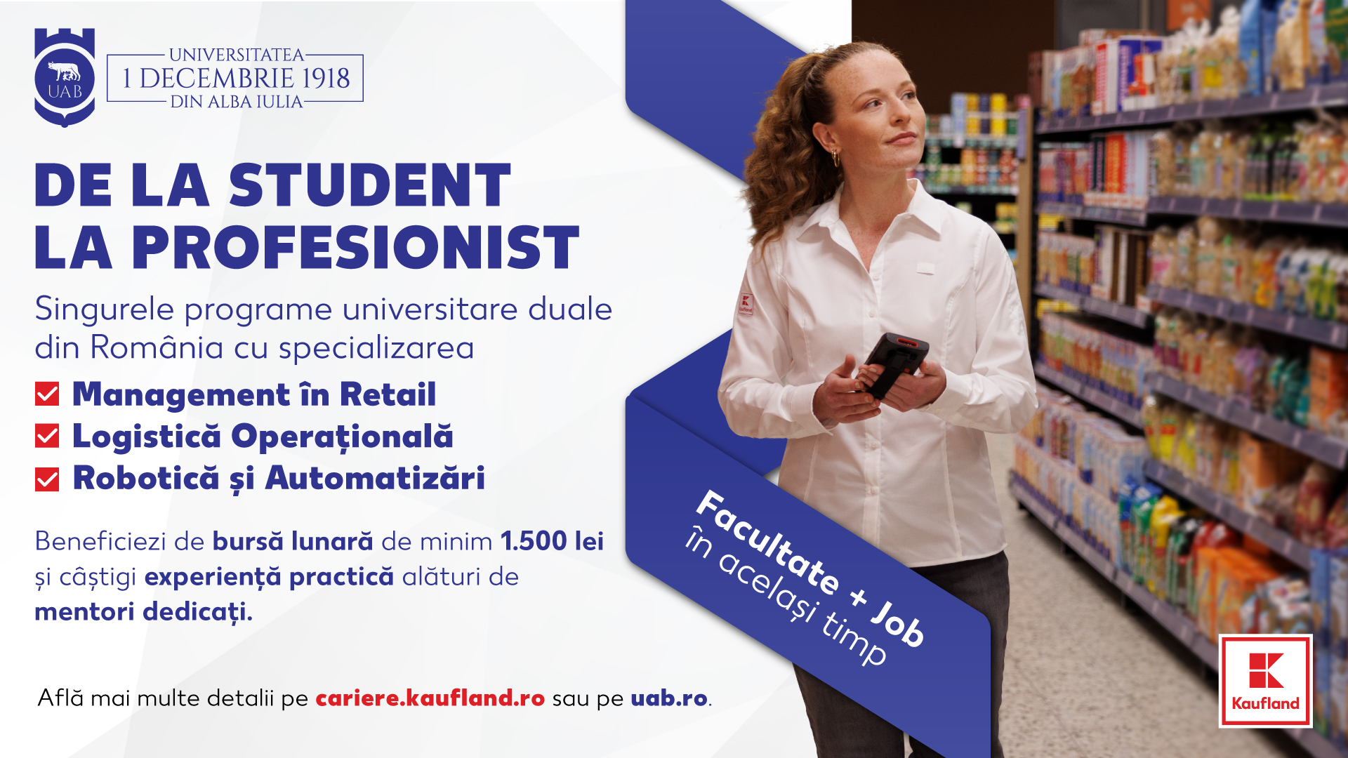 (P) De ce aleg tinerii facultatea în regim dual? Descoperă care sunt beneficiile programelor Kaufland